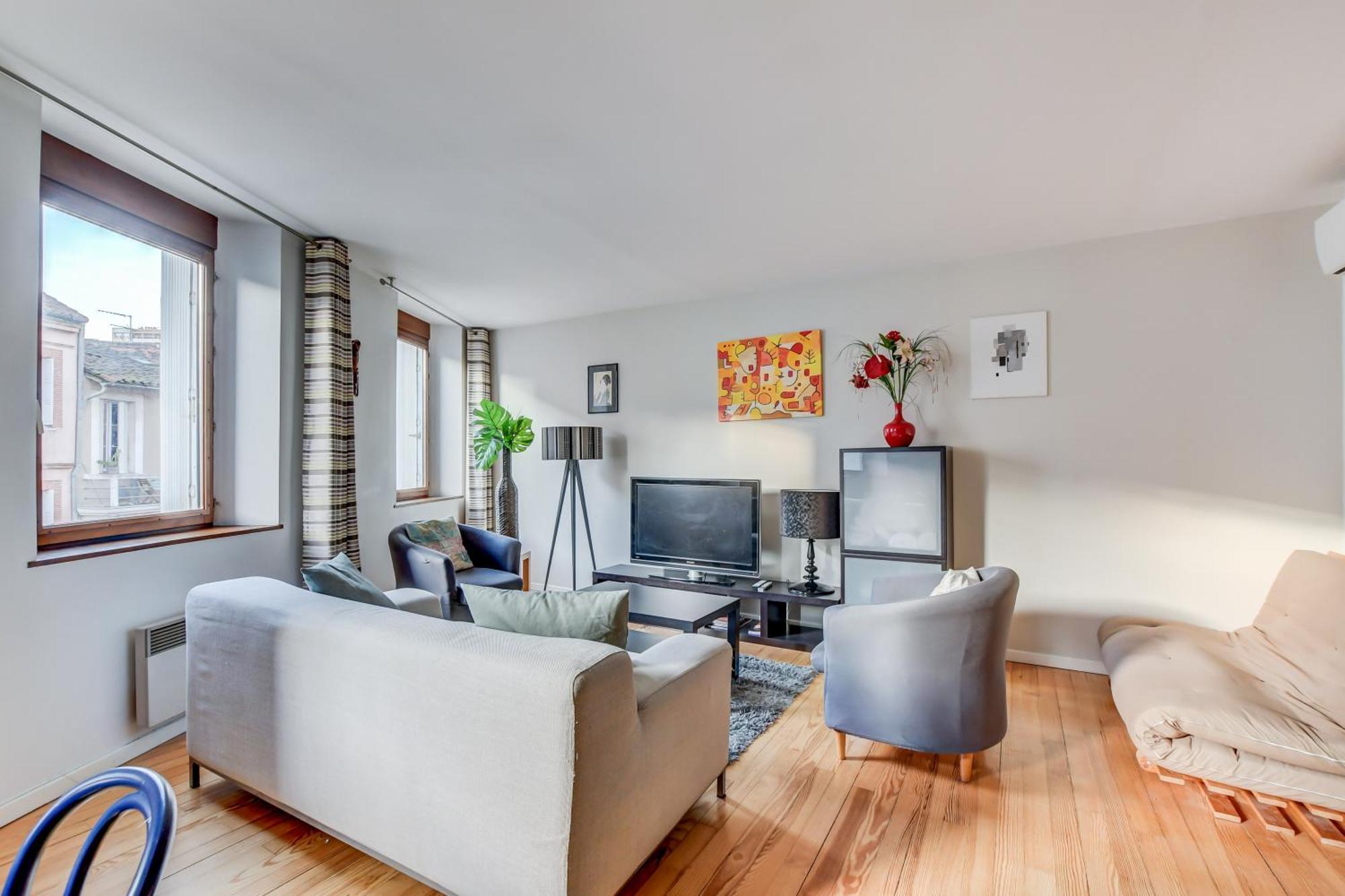 Duplex Tolosa - Pont-Neuf, Dome De La Grave, 2 Bdrs 85M2, Ac, Free Private Car Park - T3 85M2 Avec Clim, Parking Prive Gratuit Buitenkant foto